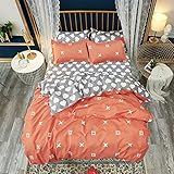 ღElegante pero duradero: artesanía en telas de alta calidad, buen punto de costura, tecnología activa de teñido e impresión, decora tu habitación a la perfección,cierre con botón oculto para mantener el edredón en su sitio. Disponible en una variedad de estilos de color.