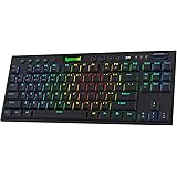 Redragon K621 80% Wireless RGB Mechanical Keyboard, 5.0 BT/2.4 Ghz/Wired Three Modes TKL Ultra-Thin Low Profile Bluetooth Key