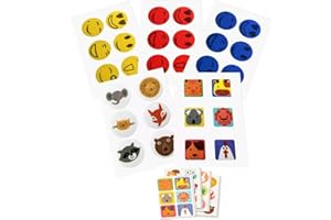 SIXIUDIA Aufkleber für Kinder,Tieraufkleber für Kinder und Erwachsene, Outdoor, Camping, Angeln, ReisenReisenZubehör, 60Blätter