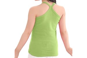 XINYUNZU Mädchen Trägershirt Baumwolle Cami Shirt Top Sommer Sport Top Ärmellos Trägertop Einfarbig Unterhemd Freizeit Oberteile Mode Tanktop Kinder 1-13 Jahre Alt