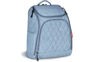 SONARIN Multifunción Mochilas para Pañales Con Nappy Changing Mat y Correa de Cochecito,Gran Capacidad, Organizador de Mochila de Viaje,Impermeable,Apertura Grande en La Parte Posterior(Azul)