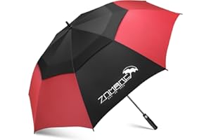 ZOMAKE Parapluie De Golf 62/68 Inch - XL/XXL Parapluie Golf Grande Taille Tempete Résistant,Extra Large vent Umbrella Golf Double Canopée Pour Homme Femme