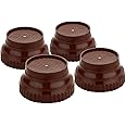 E-COSMOS Refrigerator Stand, Washing Machine Stand, Furniture Base Stand, Fridge Stands for Single Door and Double Door (Pack of 4) (Brown), Medium (EC-WM-Stand)