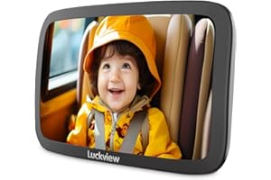 Luckview Baby Car Mirror, Large Size Safety Car Seat Mirror