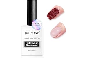 JODSONE 1 Pcs Removedor Esmalte Semipermanente, Quita Esmaltes Semipermanentes y Gel - Frasco 18ml, Elimina en 2-4 Minutos Sin Remojo, Fácil y Rápido