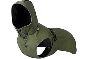Rukka Pets STREAMY ECO Chubasquero para perros, color verde oliva oscuro, 65