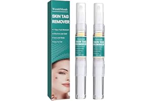 FZDM Removes Skin Tags, Wart Remover Pen 3ml 2Pcs, Effective Treatment of Warts, Skin Tag Removal Pen for Face, Body and Hands - Suitable for All Skin Type