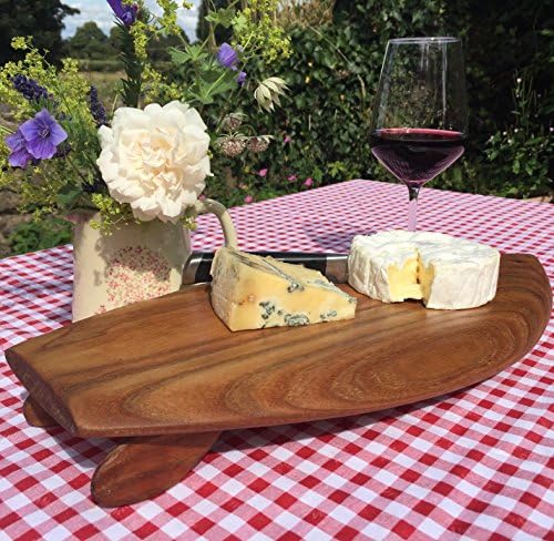Twin fin "Surfboard for Cheese"made from Sapele with oak fins