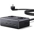 UGREEN Enchufes 6 en 1 con USB C de Carga Rápida de 20 W, Regleta Que ...