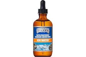 Sovereign Silver - Ion Water – 99.99% Pure – Only 2 Ingredients – No Added Silver Compounds - Easily Absorbed & Utilised in the Body - Concentrated 10ppm - 118ml Dropper Top