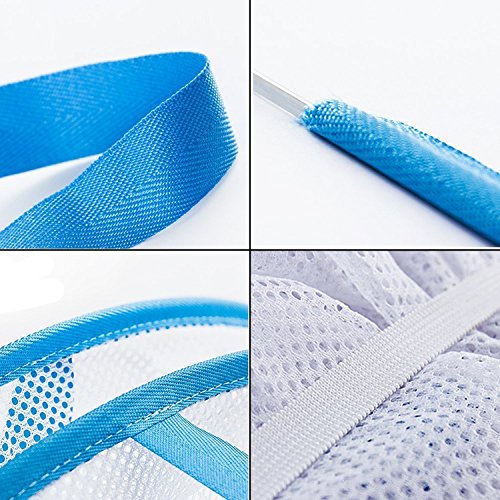 Bequem Tragbar Langlebig Trocknen Gestell Falten Mesh Hängend Kleider Wäsche Korb Netze 3 Schichten Für Underwears Damen Dessous Woll Pullover Baby Kleider Puppenkissen Plüschtiere (77X61X78cm) - 6