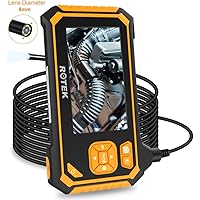 ROTEK Endoskop, Hand Industrie-Endoskopkamera 4,3 Zoll-LCD-Bildschirm, Digitale Inspektionskamera Wasserdicht 1080P HD…