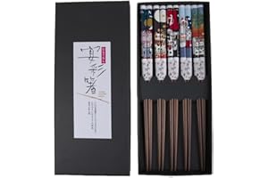 lachineuse - Coffret Baguettes Japonaises Chat Maneki Neko - Baguettes Chat Japonais - Chopsticks - Sushi, Ramen, Nouilles & Riz - Lucky Cat - Vaisselle Japon - Cadeau Cuisine Asiatique Chinoise