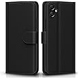 Pikkme Flip Cover Leather Finish | Inside TPU with Card Pockets | Wallet Stand and Shock Proof | Complete Protection Flip Case for Samsung Galaxy A05 / M05 / F05 (Black)