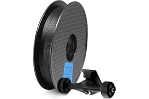 Yousu Filamento Fibra de Carbono de Nailon 1.75mm，Filamento para Impresora 3D，Nylon Carbon Fiber，Precisión Dimensional +/- 0.02mm，Filamento de Impresión 3D para Impresora 3D，Carrete de 500g，Negro