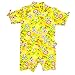 Plum Collections - 2/3yrs Australian Sun Protection UPF50+ Girl AIO Sunsuit Short L/S - Yellow