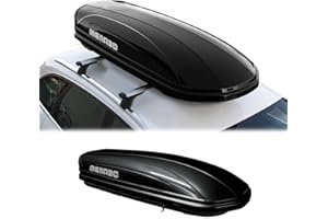 OMAC Menabo Mania Coffre de Toit 400L - Noir Mat