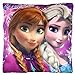 Produktbild Großes Kopfkissen Disney Anna und Elsa Die Eiskönigin kuschelig weich Kinderspielzeug 40 x 40 cm
