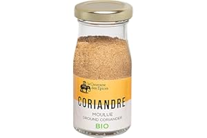 ALBERT MÉNÈS LA CARAVANES DES EPICES BIO - Coriandre Moulue - 30 Grammes - 100% naturel, sans colorant ni conservateur - Flacon en verre