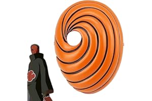 LGQHCE Maschera Cosplay, Uzumaki Tema Dell'Anime in Plastica Mascherine, Con Corda Elastica Akatsuki Tobi Obito Maschera, Per Cosplay Maschere Bambini Adulti Mascherata Per Feste Forniture Decorazioni
