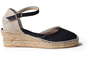 Toni Pons Romina - Espadrillas vegane con Zeppa da Donna realizzate in Tessuto di Cotone.