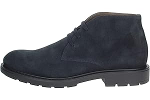 NERO GIARDINI Polacco Uomo NeroGiardini I001651U Stringata Casual in Camoscio Blu Una Calzatura Comoda Adatta per Tutte Le Occasioni. Autunno Inverno 2020-2021. EU 39