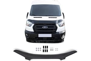 PINOCHUKKA COMPATIBLE WITH FORD TRANSIT MK9 [2020 ON] Bonnet Protector Guard Wind Stone Deflector with Fixing
