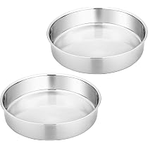 Onader Set 2 Teglie Quadrate In Acciaio Inox 20cm Con Rivestimento Antiaderente, Per Torte, Brownies E Arrosto, Resistenti Al Forno 450°C, Non Per Friggitrice Ad Aria - 2
