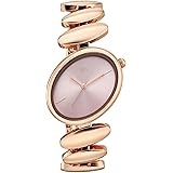 Fastrack Vyb Successor with Quartz Analog Pink Dial Rose Gold Alloy Strap Watch for Girls - FV60120WM01W: 