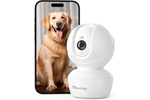 Vimtag Indoor Camera, 2.5K 4MP Baby Monitor, 360° Pan/Tilt WiFi Camera, Pet Camera, Home Security Camera, AI Human/Sound/Motion Detection, Night Vision, 2-Way Talk, Cloud/SD Card Storage