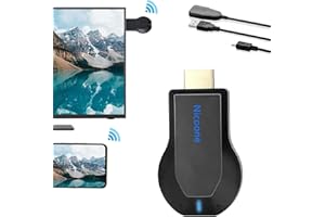 NICOONE Adattatore Display HDMI Wireless 1080p,WiFi Dongle Ricevitore,WiFi Display Dongle Stick compatibile con iOS/Android/Samsung/iPhone/iPad, supporto DLNA/Airplay Mirror/Miracast/Ezcast