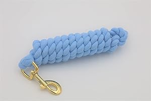 NATURE CHILD Cavallo/Pony corda di cotone con clip in ottone 1,8 m (azzurro)