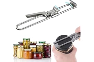 YEEMEEN Apriscatole a Mano Apribottiglie, Apribottiglie, Apribottiglie regolabile in acciaio inossidabile, Pinza Apri Bottiglia e Barattolo, Aiuto per Aprire Coperchi