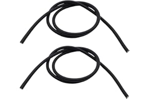 2 PCS/SET SHLPDFM Black Colour Spark HT Ignition Cable 8mm Copper Core 1 Meter ignition coil Lead HT Wire