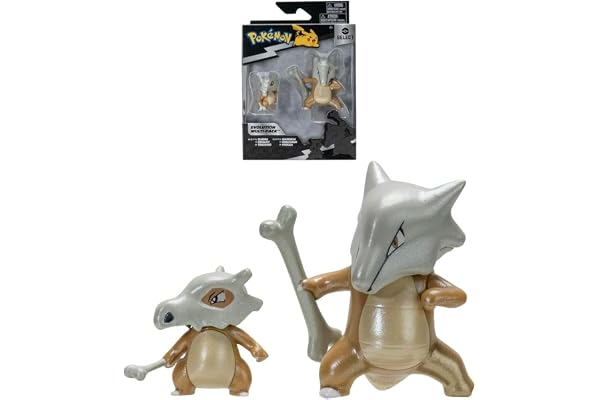BANDAI - Pokémon - Pack évolution Osselait & Ossatueur - Figurine Osselait 5cm + Figurine Ossatueur 10cm - JW2774