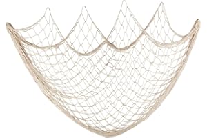 FANGOO 150cm x 200cm Fischernetz Wand Dekoration Strand Themen Fischernetz Wandbehang für Party Wand Home Hochzeits Dekoration Fotografieren Dekoration,