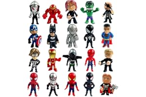 MENELOS Tortendeko Hero Figuren, Cartoon Kuchen Dekoration, 20 Stück Held figure Cake Topper, Mini Figuren Set als Kuchendeko für Geburtstag Kinder