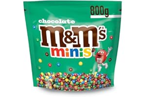 MARS M&M'S Minis - Bonbons Chocolat au Lait - Sachet Bonsons Grand Format - Bonbons en Gros - 800g Sachet de Chocolats à Offrir ou à Partager
