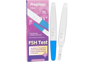 Test de ménopause - 2x Test FSH pour la Ménopause et l'Infertilité - Test de santé des ovaires féminins - Menopause test d’hormones Détection Rapide des Niveaux d'Hormone FSH dans Votre Organisme