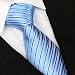 Produktbild WUNDEPYTIE Krawatte Seide Seide Herren Business Work Professional Stripes, Blue Q}