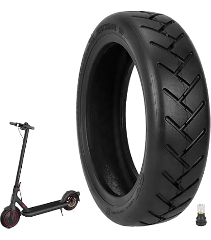 Pneus Pleins En Caoutchouc Pour Trottinette Xiaomi 4 Pro - 10 Pouces, Antidérapants Et Increvables - Lot De 2 Pneus