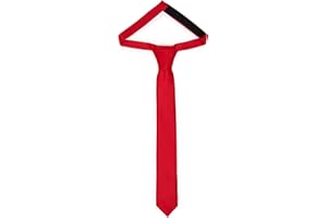Ladeheid Cravatta per bambini per ragazzi - Look elegante opaco, Pre-legata con chiusura a strappo, Perfetta per occasioni speciali - Cravatta a clip stilosa dimensioni 31cm x 4cm TKM