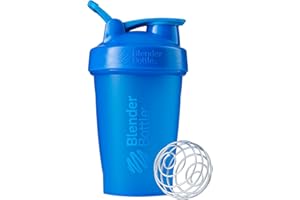 Blender Bottle Classic Loop - Protéine Shaker | Bouteille d'eau avec poignée de transport | 590 ml| full color cyan