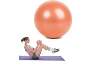 TSLRSA Pelota de Pilates de Yoga de 25 cm,Pelotas de Ejercicio Pequeñas, Mini Pelota de Pilates Suave Antideslizante para Gimnasio,pelota de pilates,Yoga, Masaje y Pilates en Casa（naranja）
