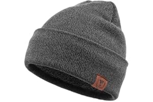 OZERO Bonnet Chapeau Hiver pour Hommes Femmes Unisexe Bonnet à Revers Bonnet Tricoté Doux et Chaud Hiver Temps Froid Ski Outdoor Moto Montagne Camping