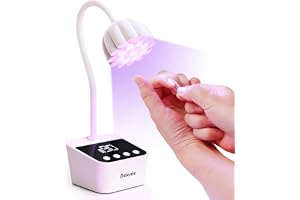 Delanie 35W UV-gelnagellampa med intelligent automatisk sensor och LCD-skärm, snabbtorkande, 4 timerinställningar (10s/30s/60