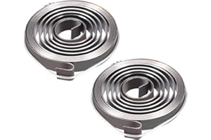 sourcing map Drill Press Spring Drill Press Quill Feed Return Coil Spring Assembly Spring Steel Chemical Blackening Finish 1540mm Expand Long 52x8x0.8mm 2 Pcs