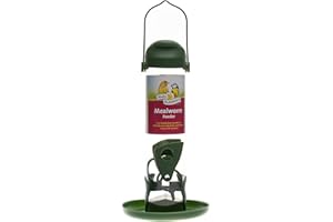 WALTER HARRISONS Walter Harrison's Wild Bird Flip Top Green Hanging Mealworm Garden Bird Feeder - Large - 30 cm
