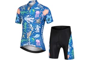 YFPICO Niños Traje de Ciclismo Mailot Transpirable para Deportes al Aire Libre Ropa Ajustada Cuerpo Conjunto