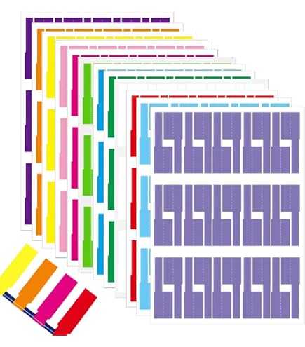 420 Etichette Autoadesive Per Cavi, 14 Colori, Impermeabili E Scrivibili, Per Organizzazione Cavi Elettronici E Di Ricarica